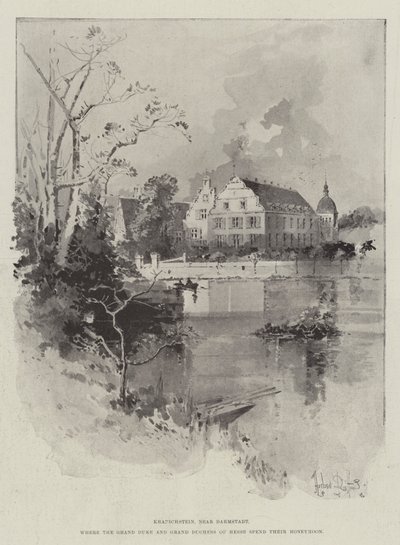 Kranichstein, près de Darmstadt, où le Grand-Duc et la Grande-Duchesse de Hesse passent leur lune de miel - Herbert Railton