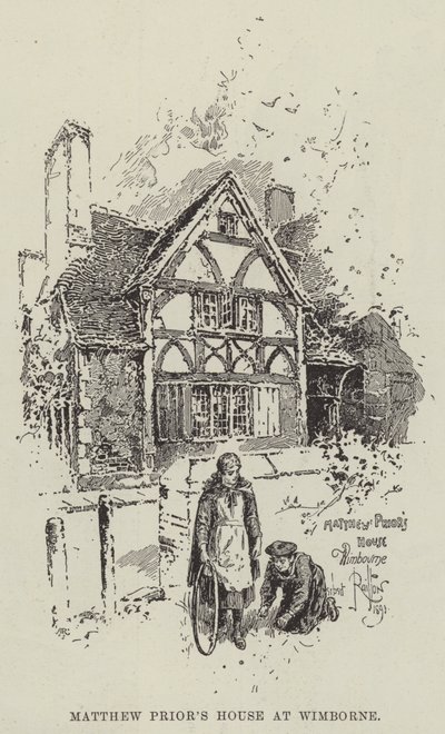 Maison de Matthew Prior à Wimborne - Herbert Railton