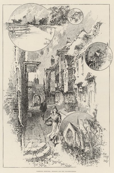 Croquis de promenade, Windsor et les environs - Herbert Railton