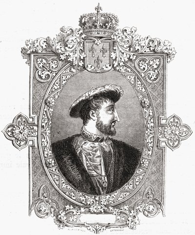 François Ier, gravé par Pannemaker-Ligny, de 