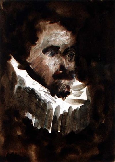 Homme avec fraise - Hercules Brabazon Brabazon
