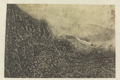 Paysage rocheux avec une route et une rivière - Hercules Segers