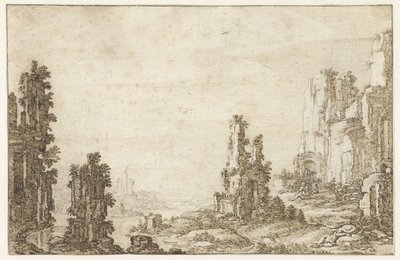 Paysage avec ruines - Herman Breckerveld