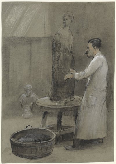 Sculpteur et sa sculpture - Herman Heijenbrock