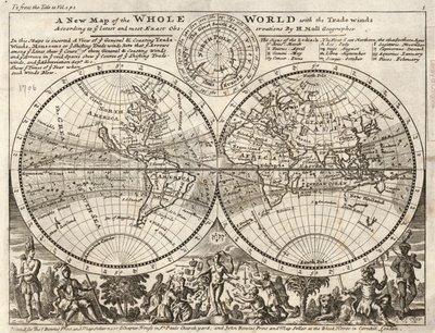 Une nouvelle carte du monde entier avec les alizés selon les observations les plus récentes et les plus précises LOC 2017585657 - Herman Moll