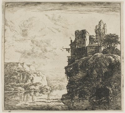 Une rivière entre des rochers, de la série Ensemble de paysages - Herman Naijwincx