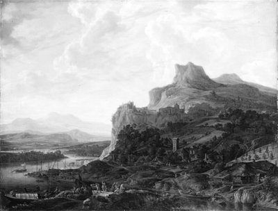 Paysage au bord du Rhin - Herman Saftleven