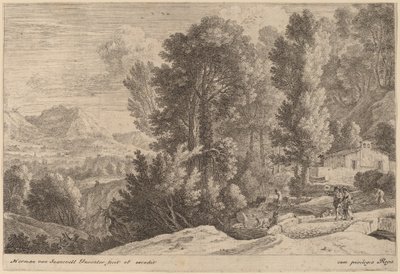 Paysage avec blanchisseuses - Herman van Swanevelt