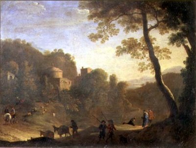 Paysage avec figures - Herman van Swanevelt