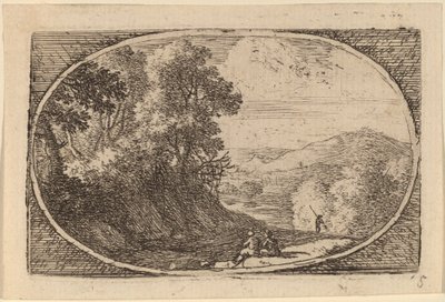 Deux figures assises à droite d