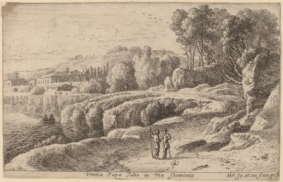 Vignoble du pape Jules sur la Via Flaminia - Herman van Swanevelt