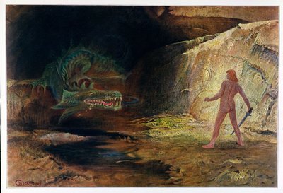 Siegfried et Fafner, 1906 - Hermann Hendrich