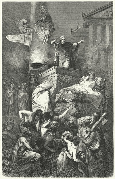 Auguste prononçant l