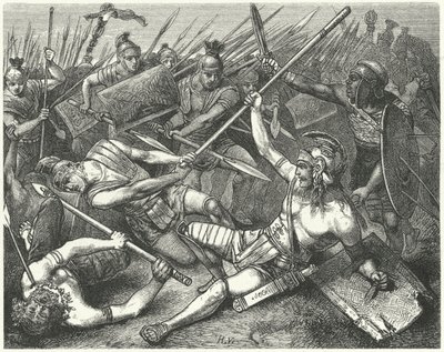 Mort de Spartacus, 71 av. J.-C. - Hermann Vogel