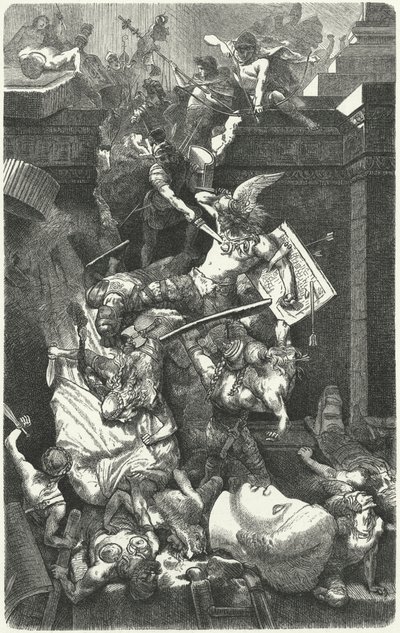 Les Vandales attaquant Rome, 455 - Hermann Vogel