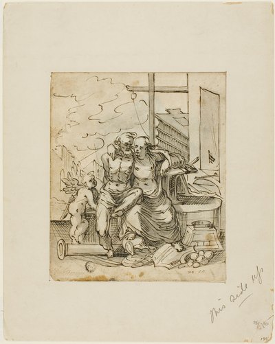 Vénus dans la forge de Vulcain (recto) ; Géométrie (verso) - Hermann Weyer