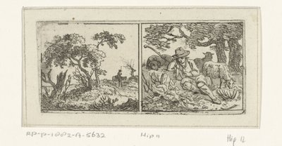 Paysage et berger - Hermanus Fock
