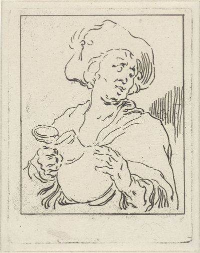Homme avec cruche - Hermanus Fock