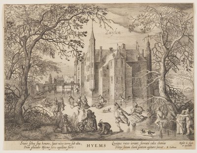 Zuylen - Hiver, extrait de Les Saisons, vue des châteaux dans les environs d
