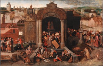 Le Christ chassant les marchands du Temple - Hieronymus Bosch
