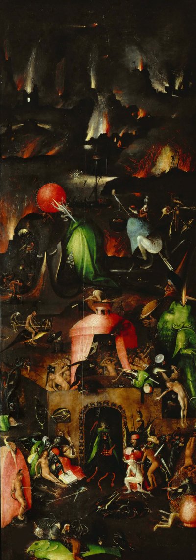 Le Jugement dernier, panneau droit - Hieronymus Bosch