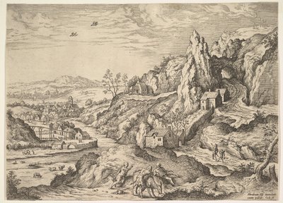 Abraham et Isaac en route pour le sacrifice, 1558 - Hieronymus Cock