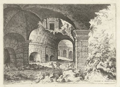 Huitième vue du Colisée à Rome - Hieronymus Cock