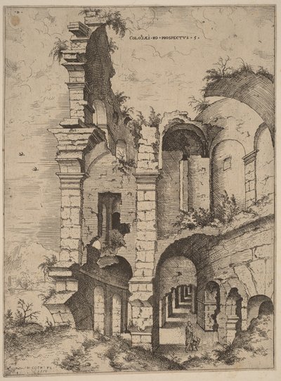 Cinquième vue du Colisée - Hieronymus Cock