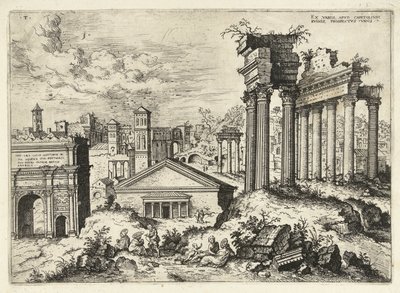 Vue du Forum Romain depuis le Capitole - Hieronymus Cock