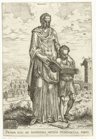 Grammatica - Hieronymus Cock