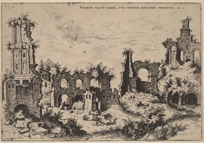Ruines du Palatin avec le Septizonium - Hieronymus Cock