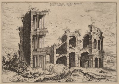 Le Septizonium et le Colisée - Hieronymus Cock