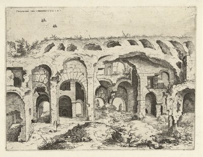 Quatrième vue du Colisée à Rome - Hieronymus Cock