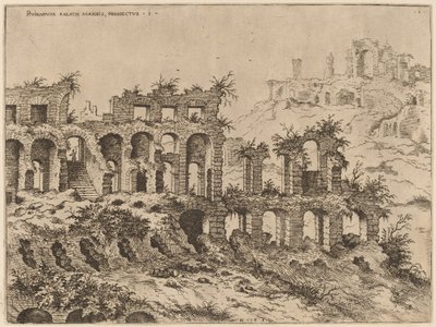 Vue du Colisée avec le Palatin en arrière-plan - Hieronymus Cock