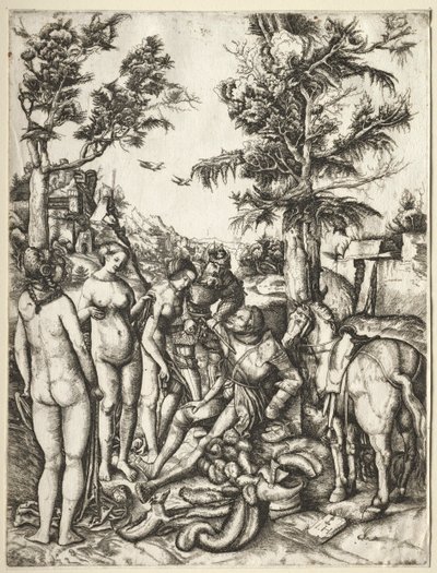 Le jugement de Pâris - Hieronymus Hopfer