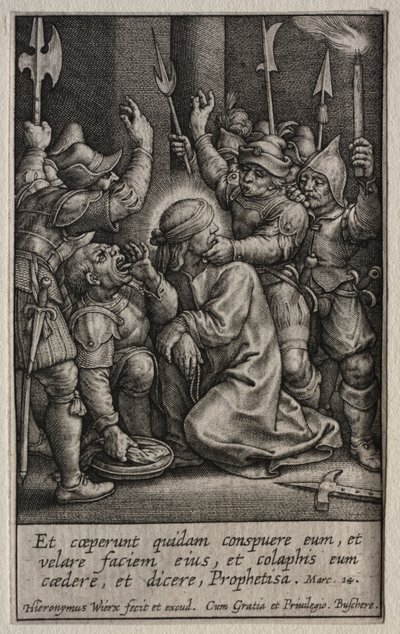 La Passion : La Dérision du Christ - Hieronymus Wierix