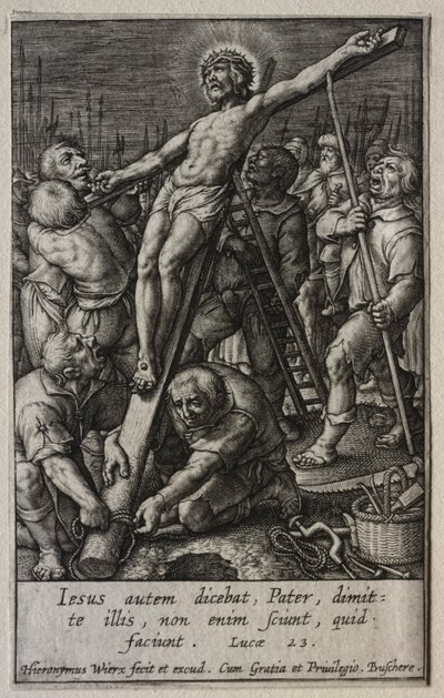La Passion : Christ crucifié - Hieronymus or Jerome Wierix