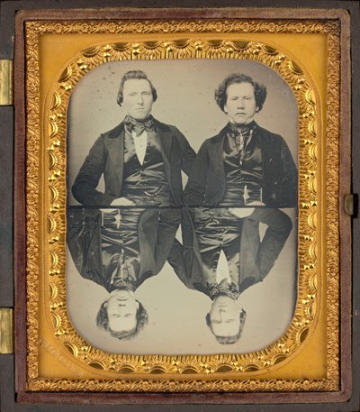 Portrait de deux hommes,c. 1850 (photo) - Higgins