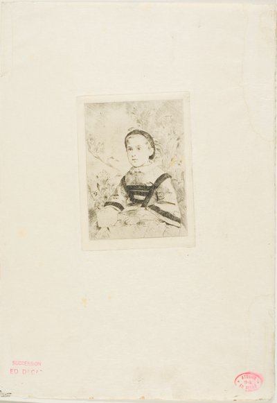 Mlle N. Wolkonska, deuxième assiette - Hilaire Germain Edgar Degas