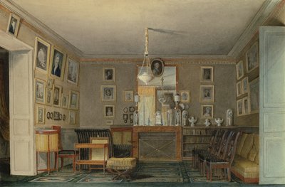 Cabinet de connaisseurs à Paris, vers 1815 - Hilaire Thierry