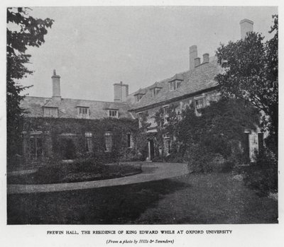 Frewin Hall, résidence du roi Édouard VII pendant ses études à l