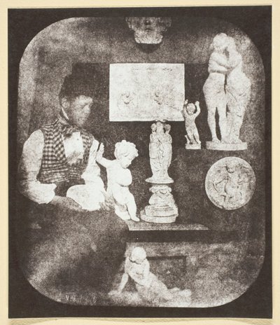 Bayard et ses statuettes - Hippolyte Bayard