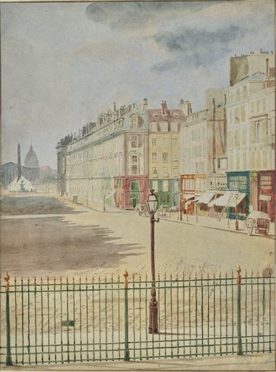 [Rue Royale Facing the Place de la Concorde] - Hippolyte Bayard