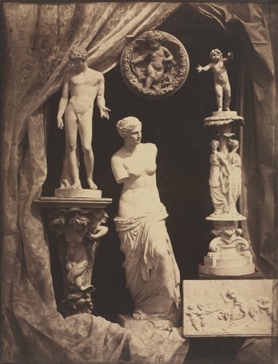 Nature morte avec statuaire et draperie - Hippolyte Bayard