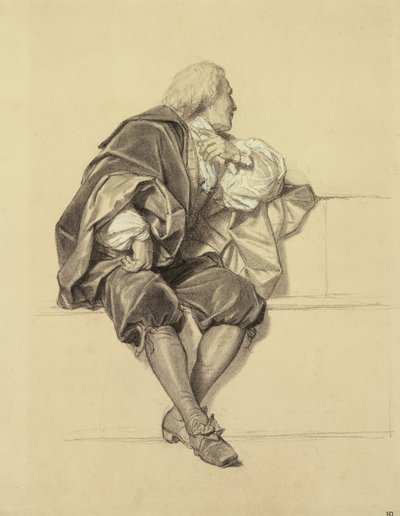 Étude pour le portrait de Pierre Puget (1620-94) dans l