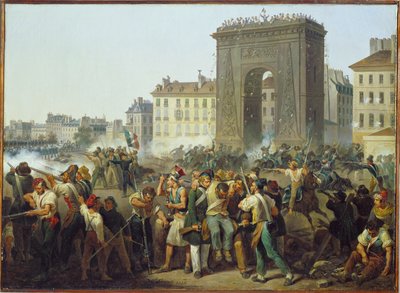 Combats à la porte de la ville de Saint-Denis le 28 juillet ... - Hippolyte Lecomte