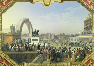 Réinstallation de la statue d