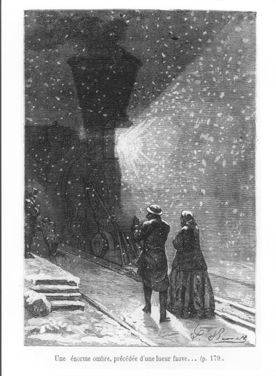Une ombre énorme, précédée d