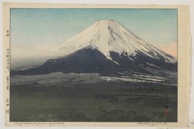Fuji depuis Yoshida, de la série, Dix vues du mont Fuji, époque Taisho - Hiroshi Yoshida
