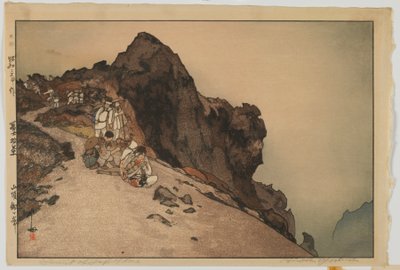 Sommet du Fuji, de la série, Dix vues du mont Fuji, époque Showa - Hiroshi Yoshida